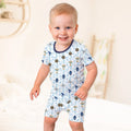 Hanukkah Festival Matching Family Bamboo Two Piece Short Sleeve Shorts Pajama Set