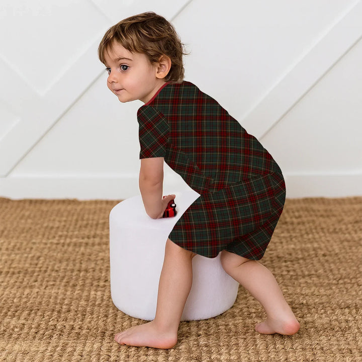 Merry Plaids Bamboo Two Piece Short Sleeve Shorts Pajama Set