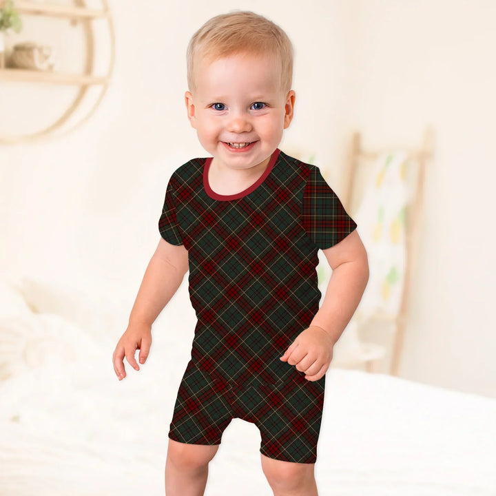 Merry Plaids Bamboo Two Piece Short Sleeve Shorts Pajama Set