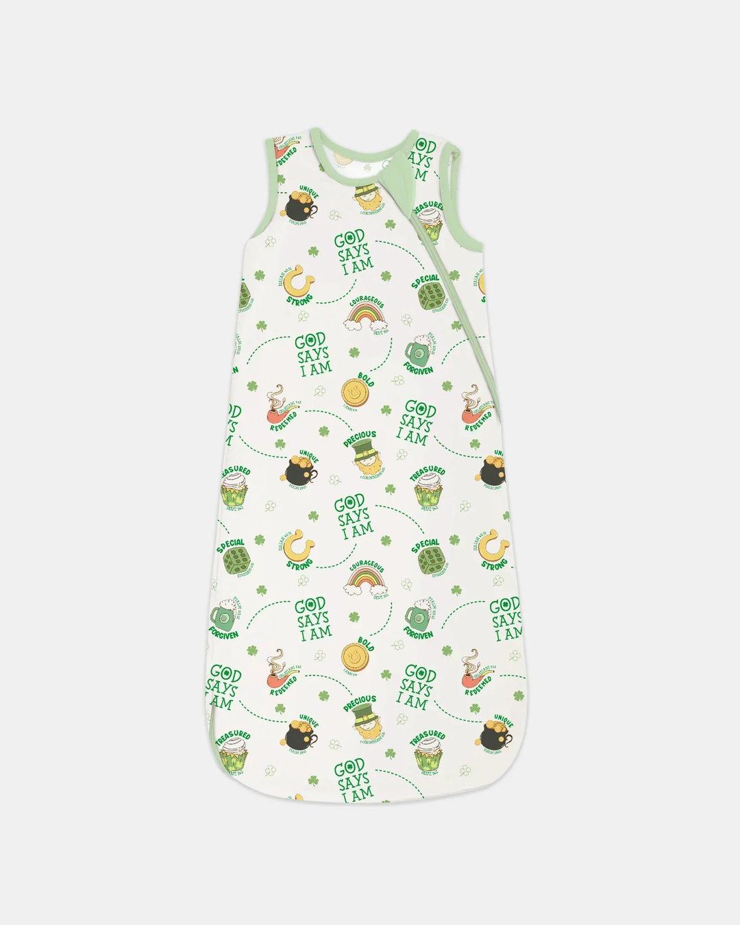 St Patrick's Day God Says I Am Bamboo Sleep Bag