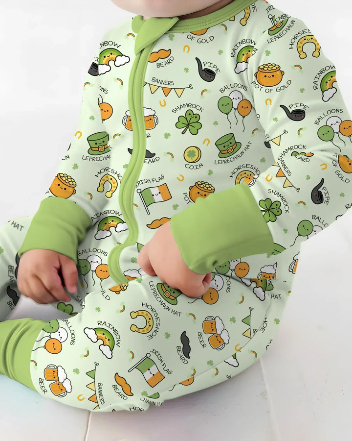 Kawaii St Patrick's Day Bamboo Convertible Zippy
