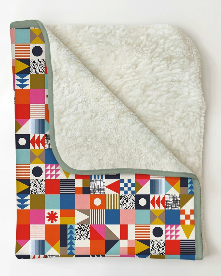 Playful Shapes Bamboo Blanket