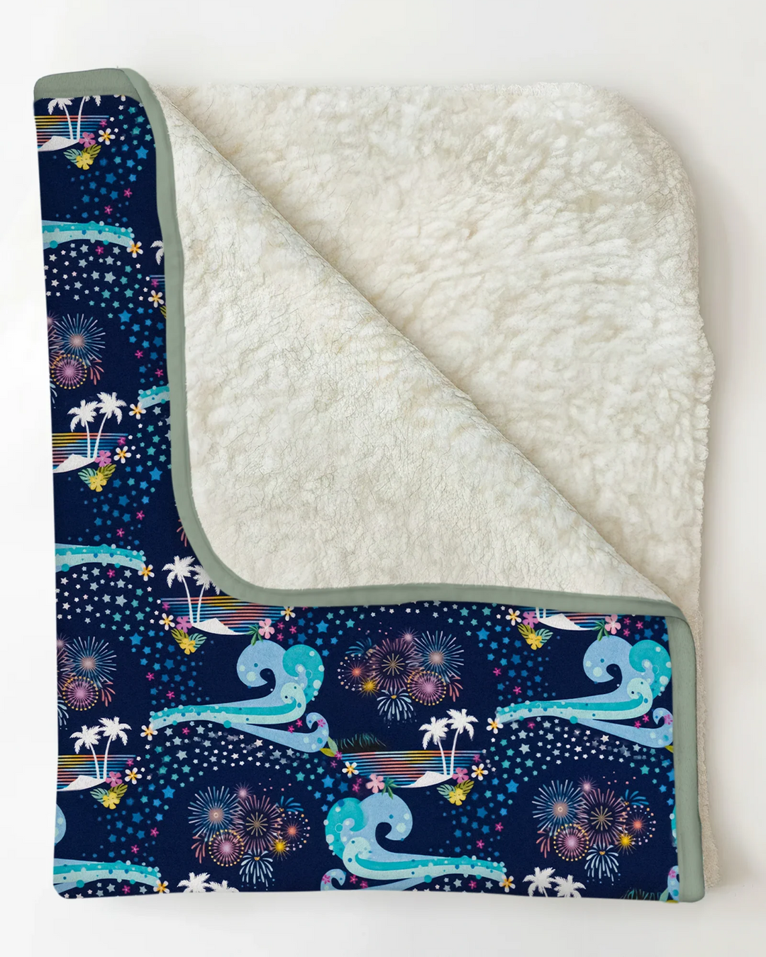 Starlit Surf Celebration Bamboo Blanket