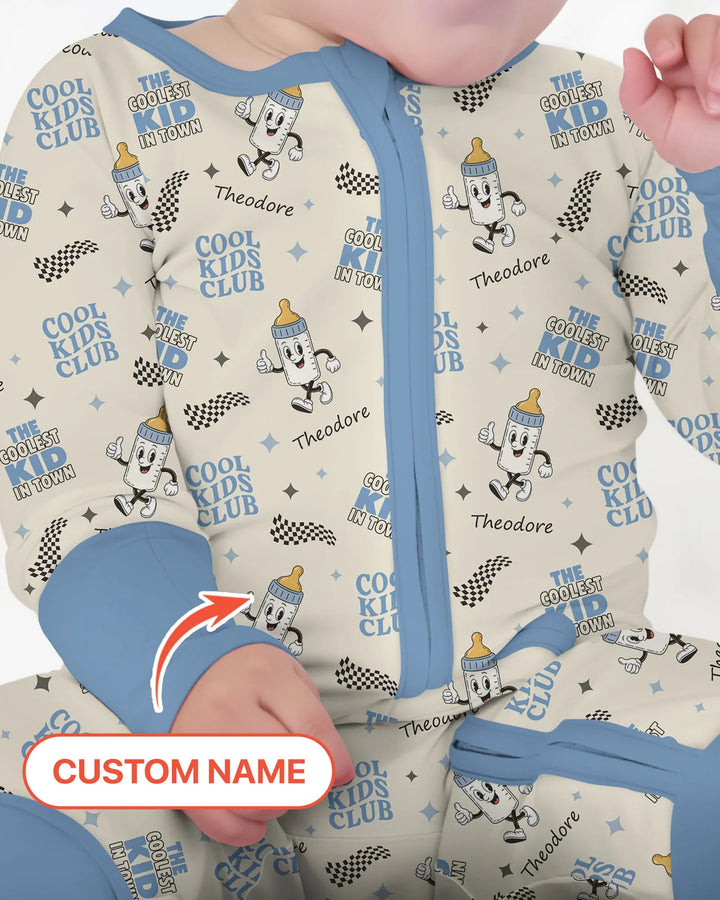 Custom Name Cool Club Daddy & Me Matching Bamboo Convertible Zippy