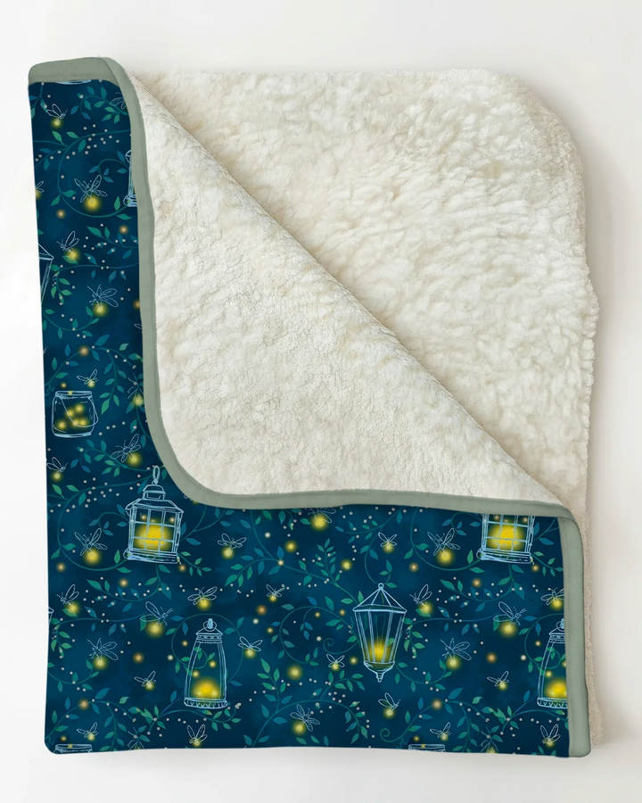 Firefly Lantern Night Bamboo Blanket