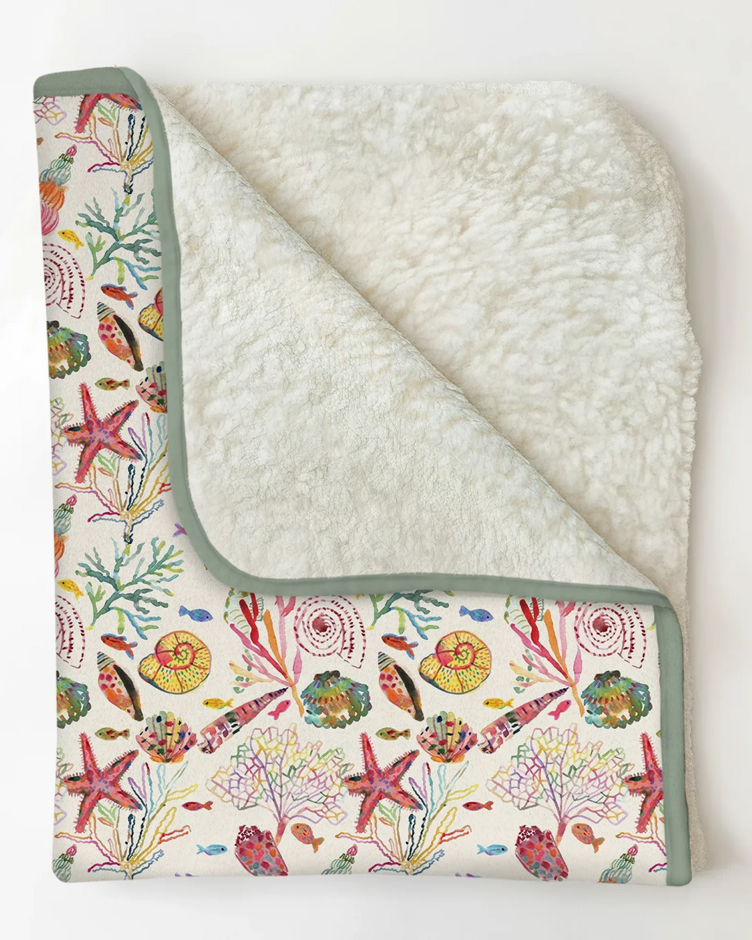 Tropical Reef Whimsy  Bamboo Blanket