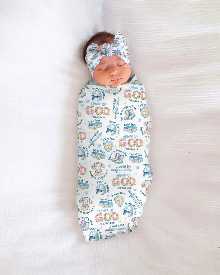 Put On The Full Armor Of God swaddle blanket