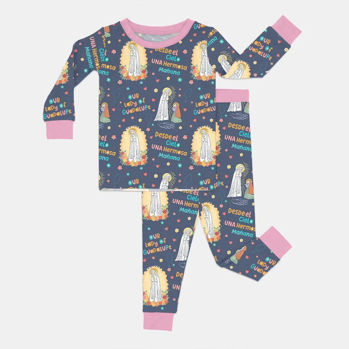 Maria Our Lady Of Guadalupe Bamboo Two Piece Long Sleeve Pajama Set
