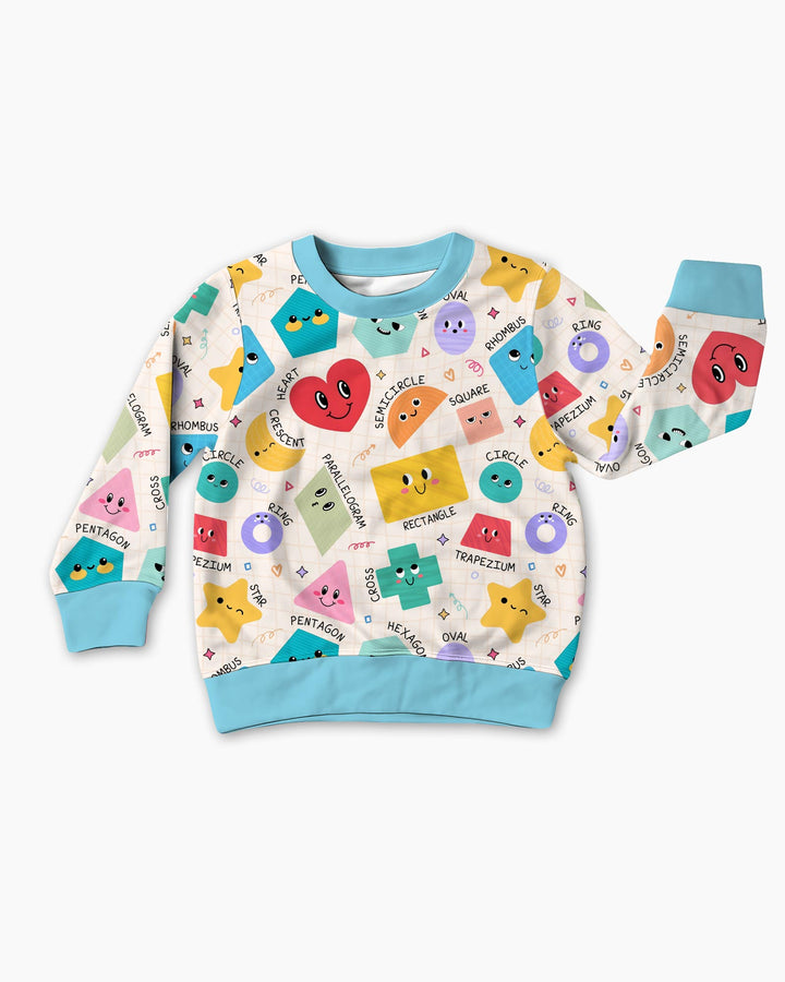 Happy Shape Squad Family Matching Bamboo Crewneck Sweatshirt