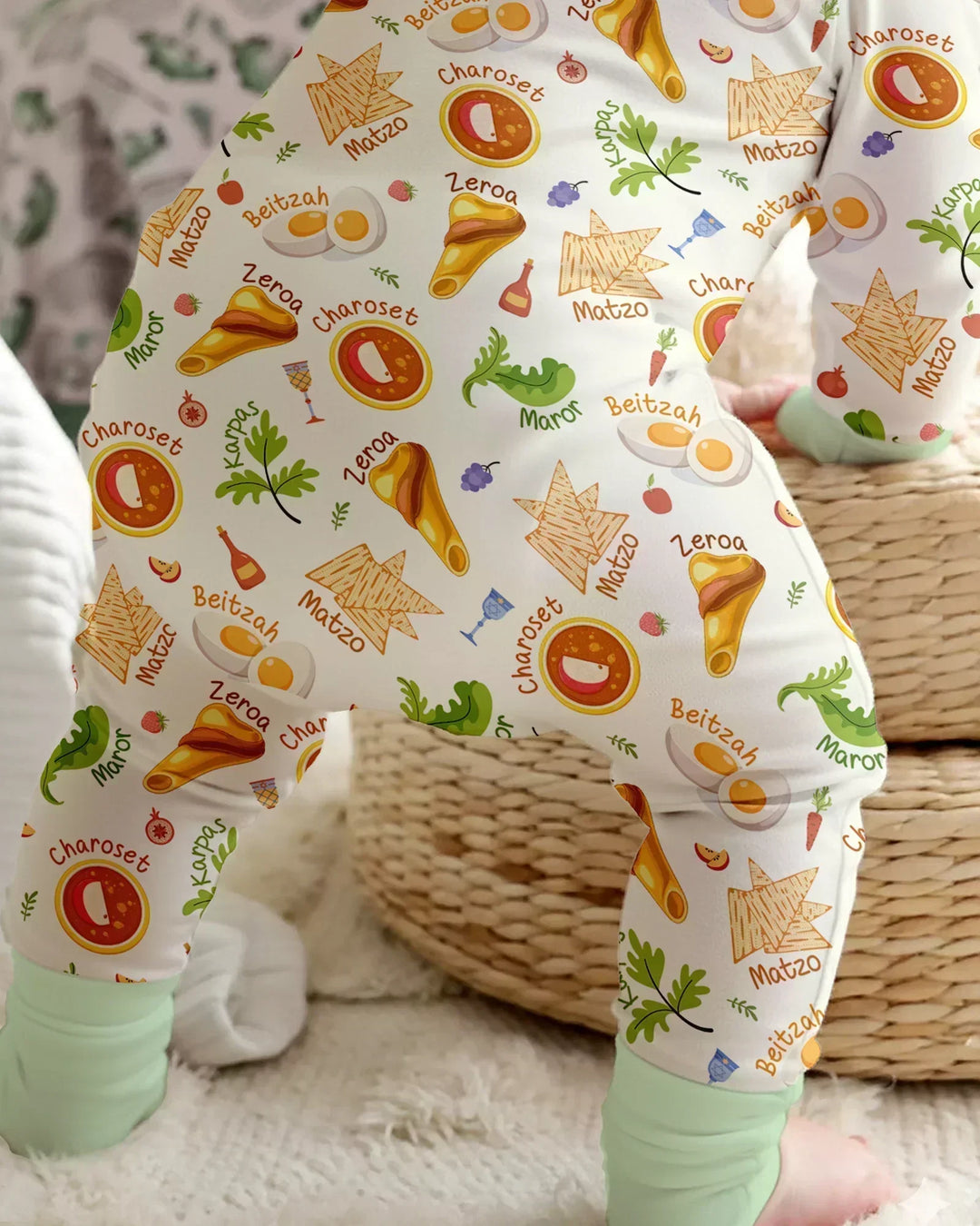 Happy Passover Family Matching Bamboo Convertible Zippy