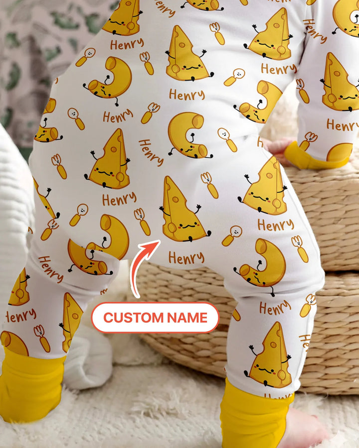 Custom Name Mac & Cheese Club Bamboo Convertible Zippy