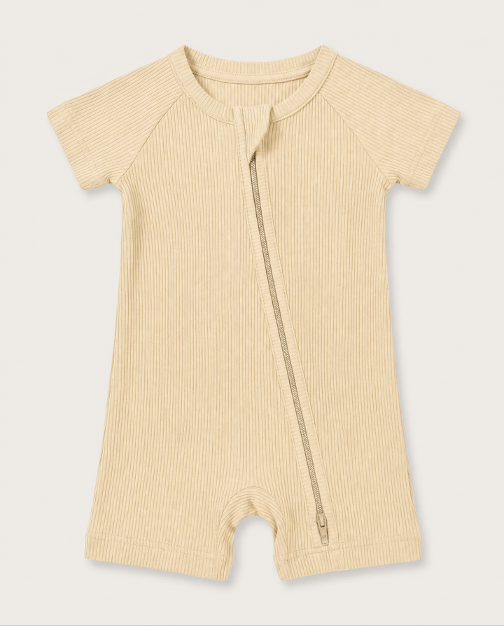 Ribbed Bamboo Shorty Zippy