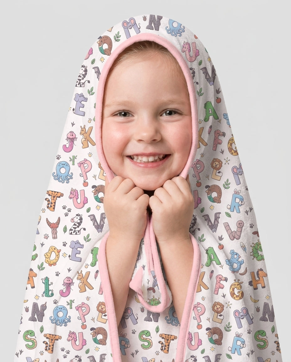 Animals Alphabet Bamboo Blanket