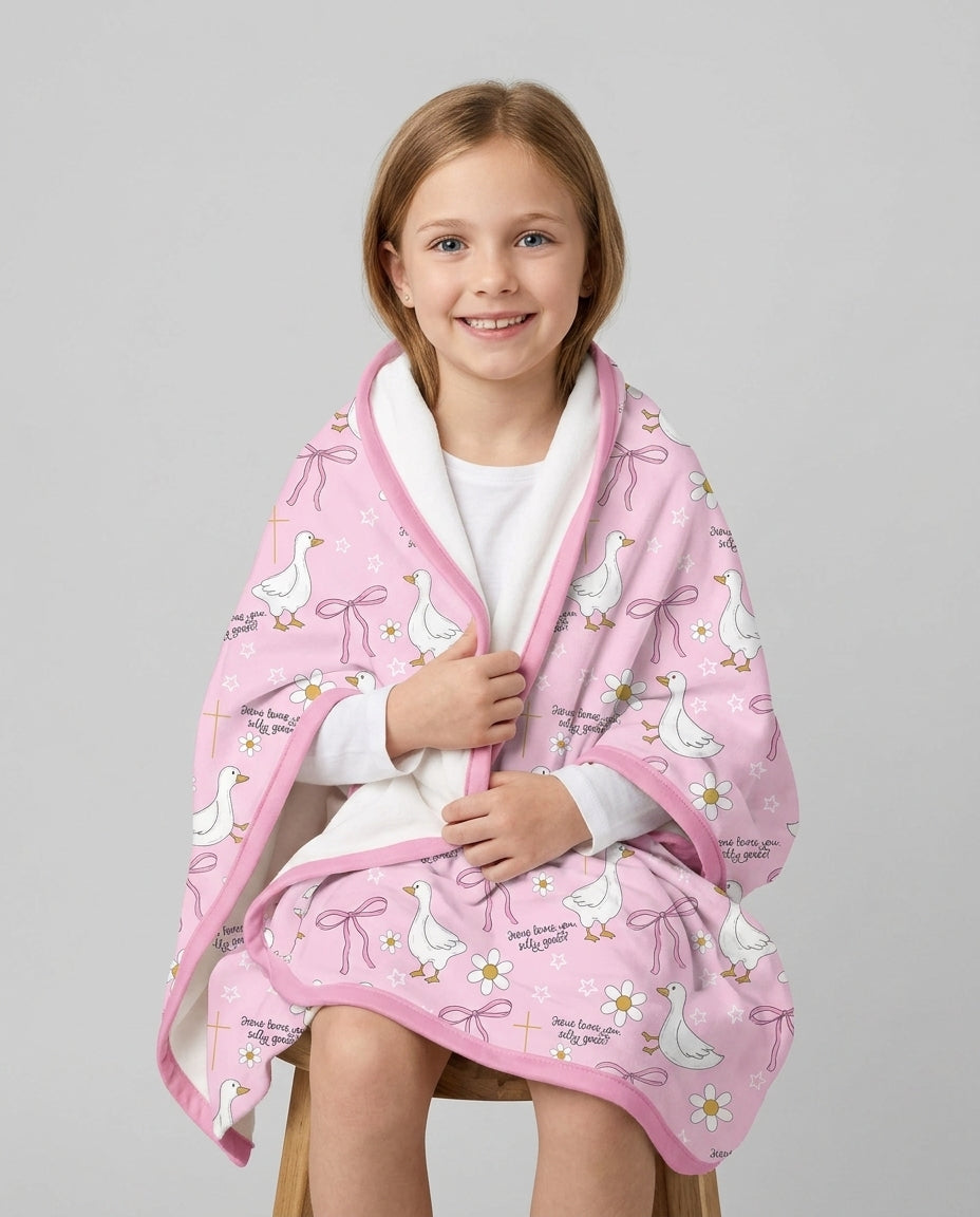 Jesus Loves You Silly Goose Bamboo Blanket