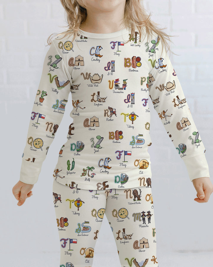 Template Bamboo Two Piece Long Sleeve Pyjamas Set