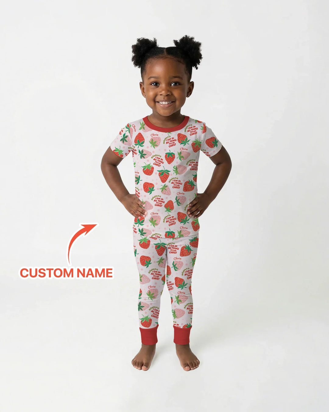 I Can Do All Things Through Christ Bamboo Two Piece Short Sleeve Pajama Set