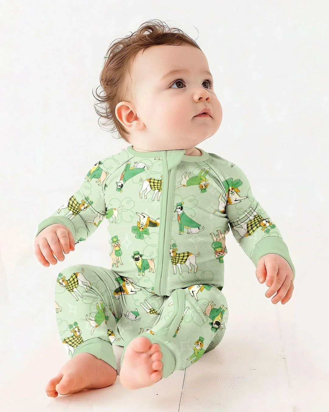 St. Patrick's Day Puppies Bamboo Convertible Zippy