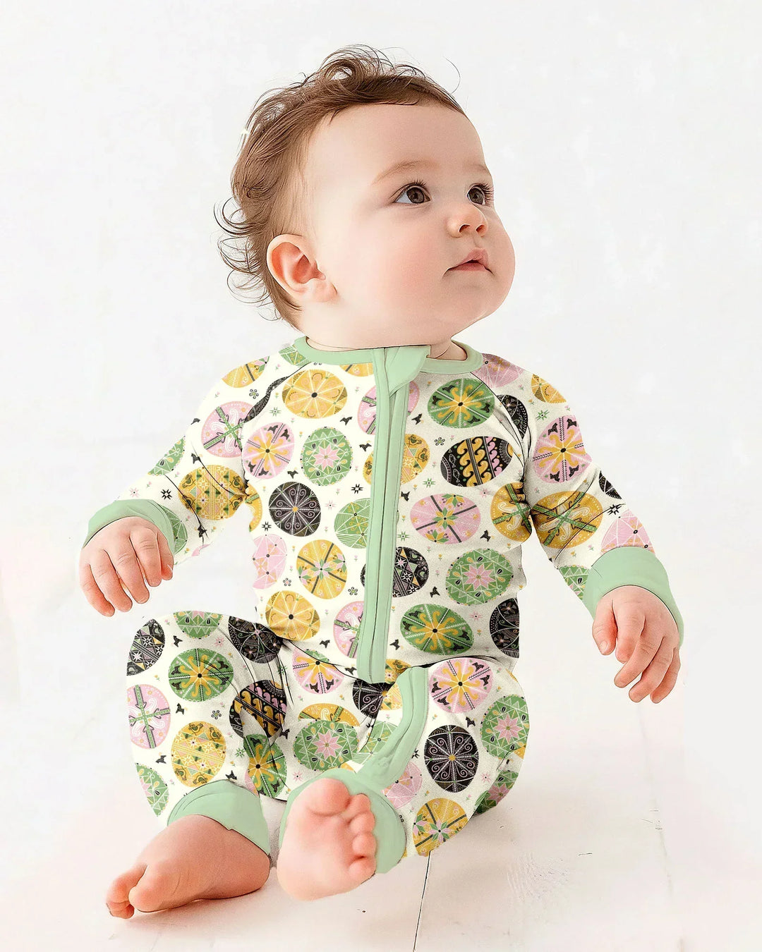 Pysanky Eggs Family Matching Bamboo Convertible Zippy