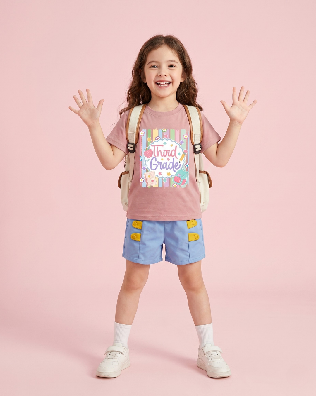 Custom Kindergarten & Grade Bamboo Crewneck T-Shirt
