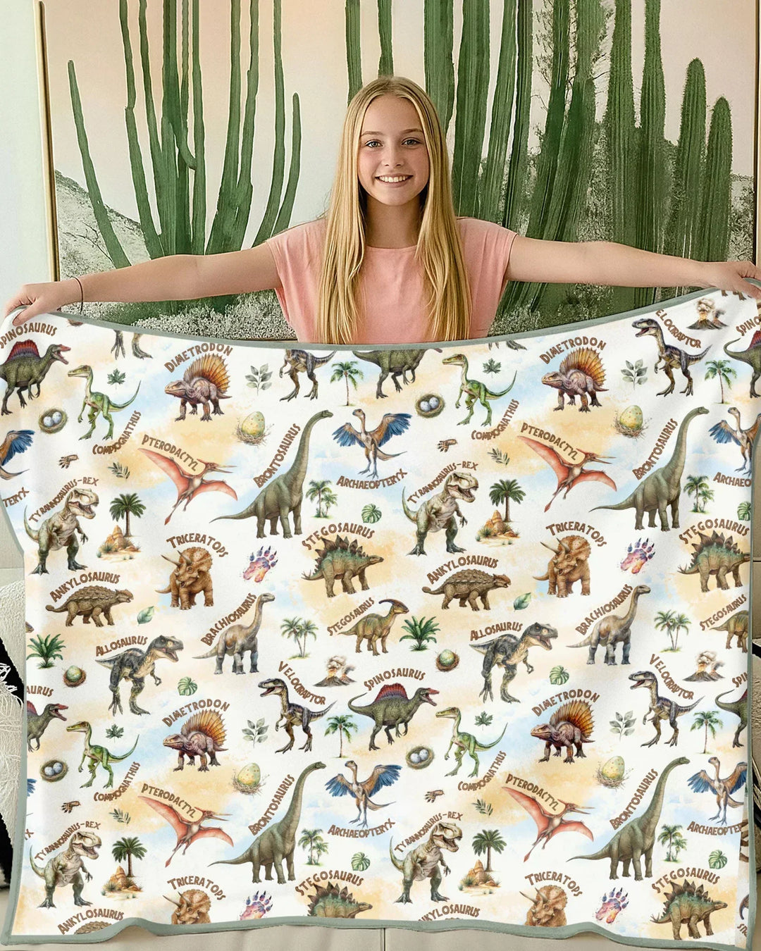 Dino Discovery Bamboo Blanket