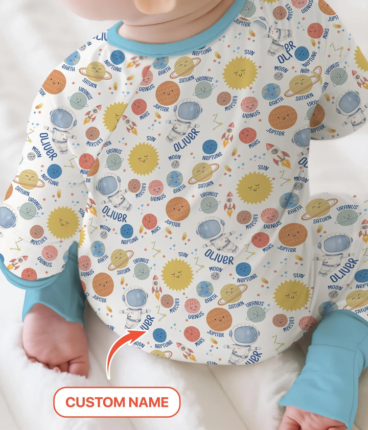 Custom Name Little's Kid into Universer Bamboo Convertible Zippy