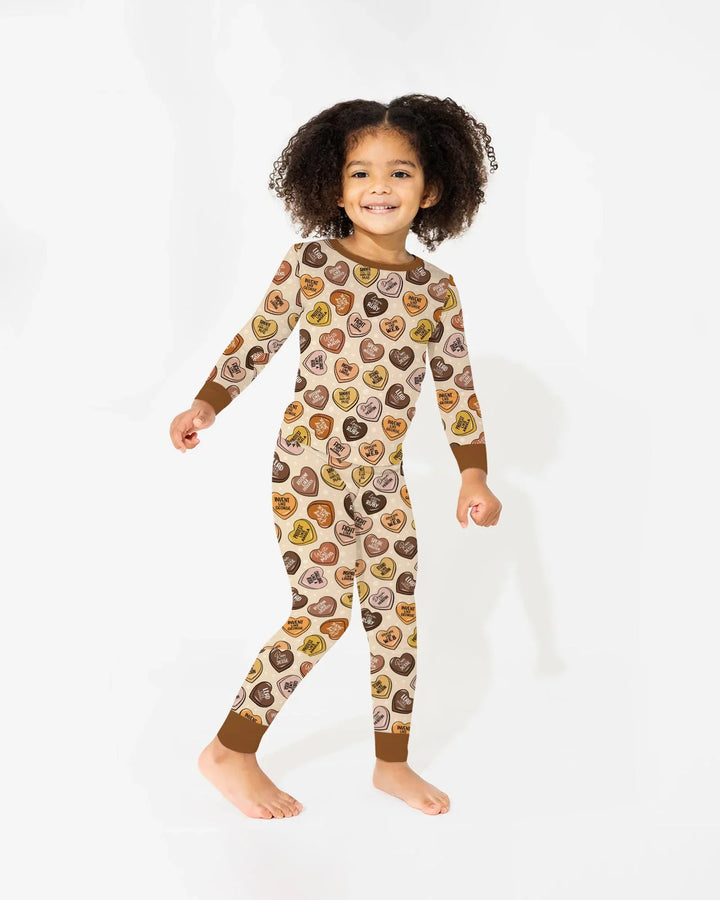 Black Month History Family Matching Bamboo Two Piece Long Sleeve Pajama Set