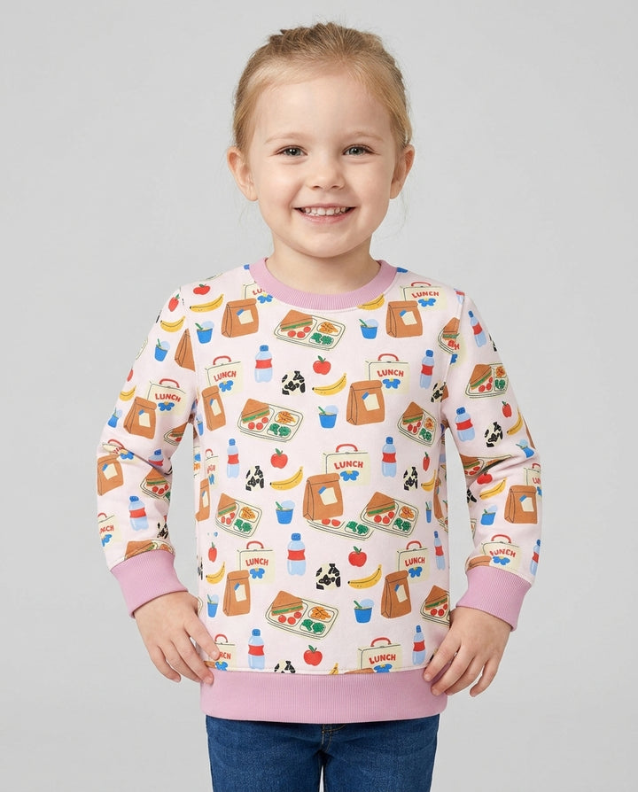 Happy School Lunch Bamboo Adult Crewneck Sweatshirt