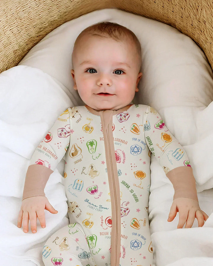 Happy Rosh Hashanah Bamboo Convertible Zippy