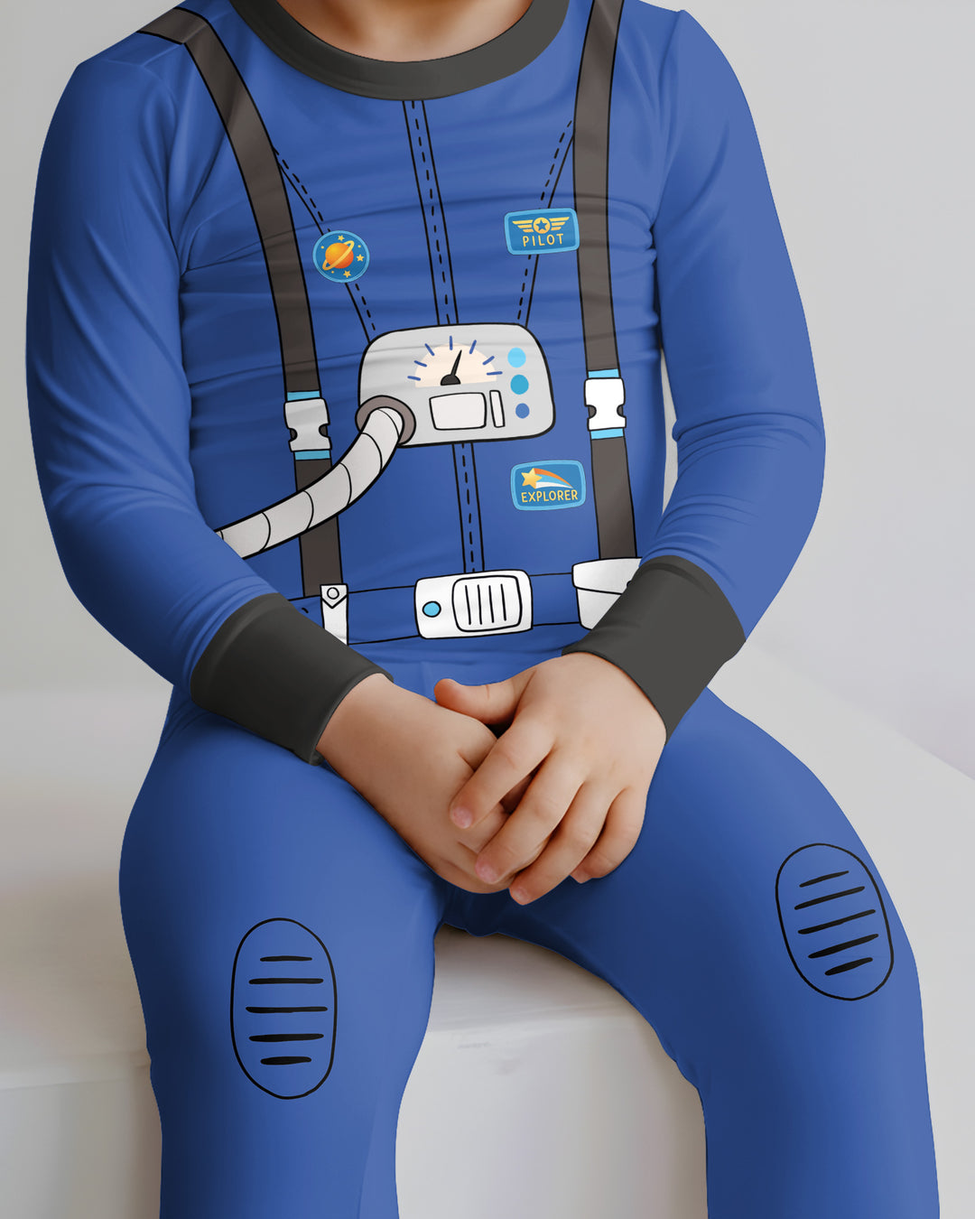 Template Bamboo Two Piece Long Sleeve Pyjamas Set