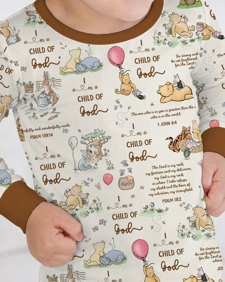 Child of God Whimsy Woodland Bamboo Two Piece Long Sleeve Pajama Set