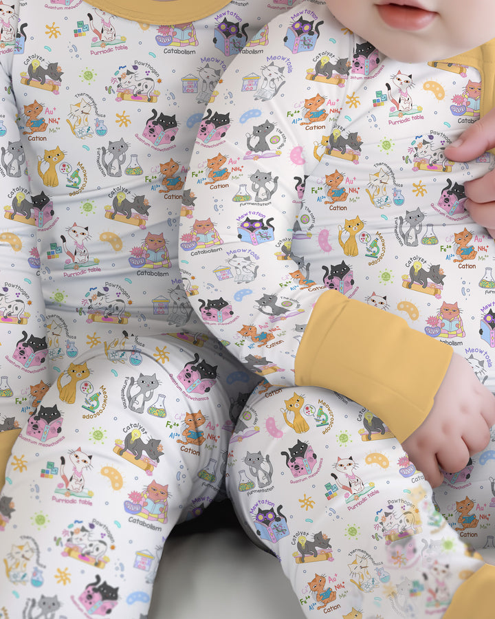 Funny Cat Love Scientist Bamboo Convertible Zippy