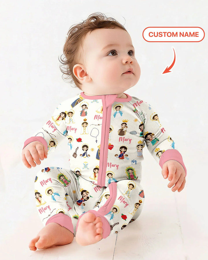 Custom Name Mother Mary Bamboo Convertible Zippy