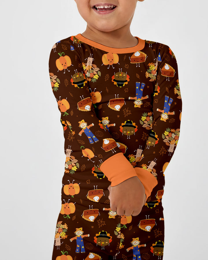 Template Bamboo Two Piece Long Sleeve Pyjamas Set
