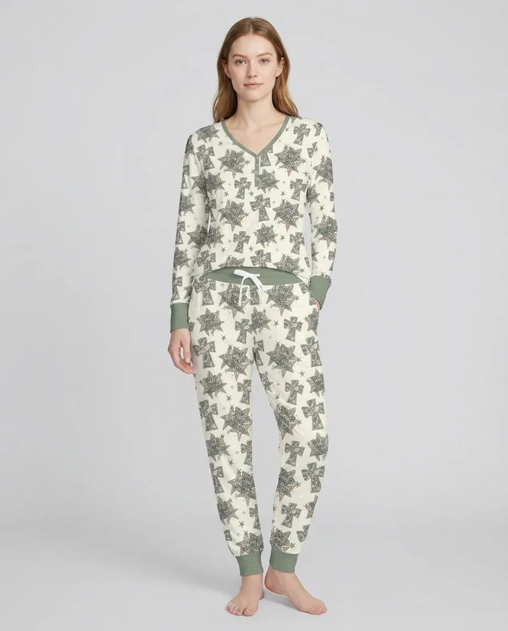 Camo God is Good Family Matching Bamboo Women Pajama Set