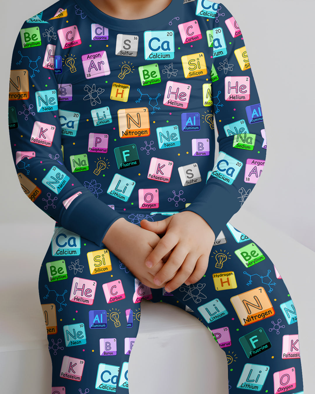 Science Elements Bamboo Two Piece Long Sleeve Pajama Set