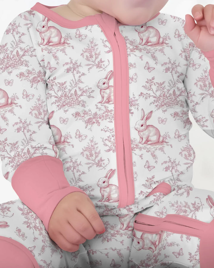 Easter Chinoiserie Toile de Jouy Bamboo Convertible Zippy