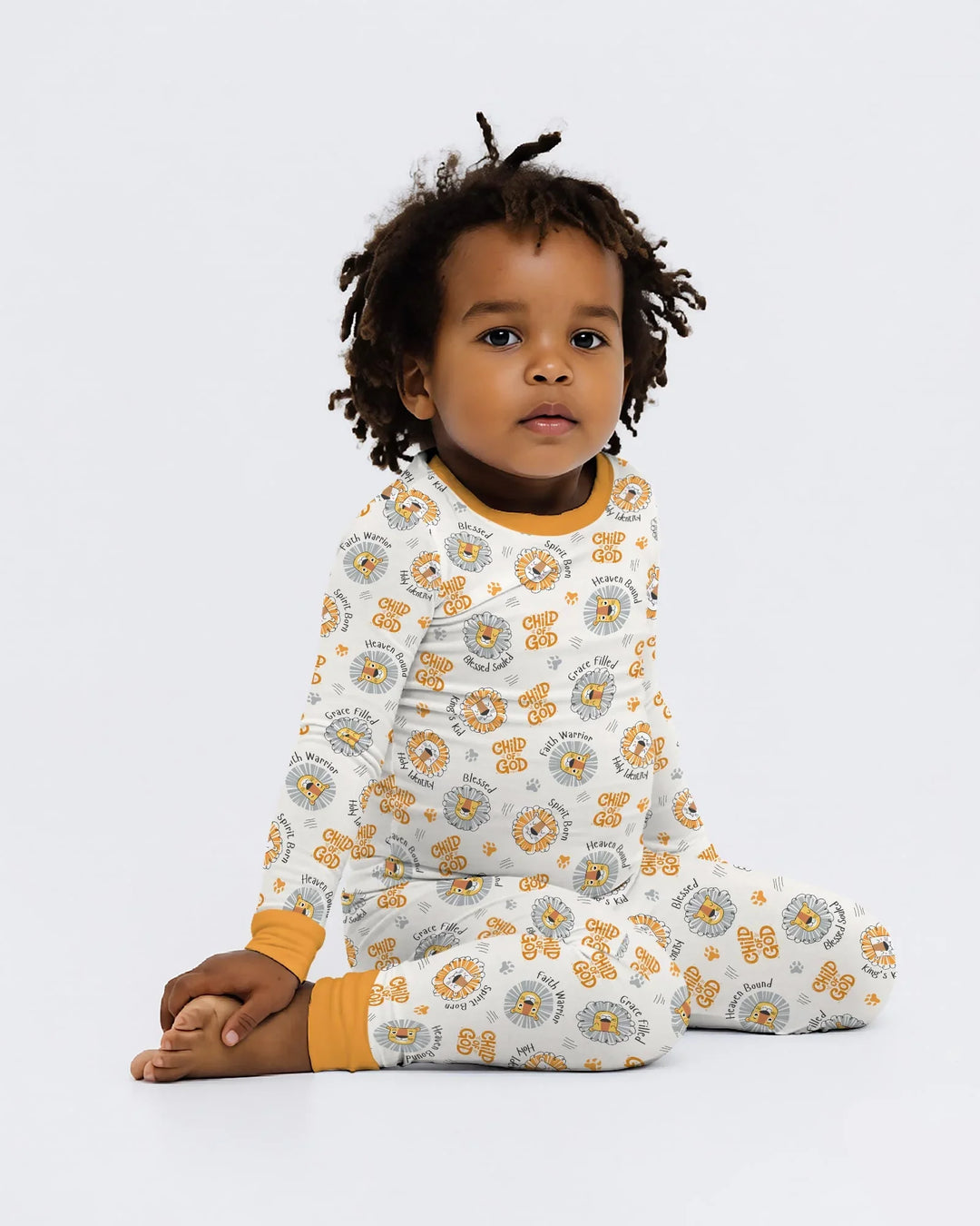 A Child Of God Boy Bamboo Two Piece Long Sleeve Pajama Set