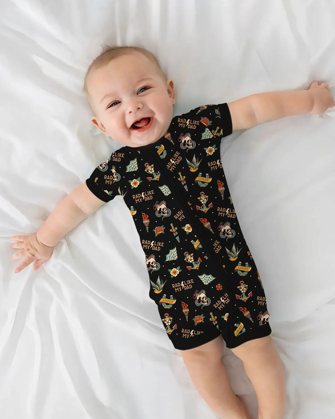 Rad Dad Society Daddy & Me Matching Bamboo Shorty Zippy