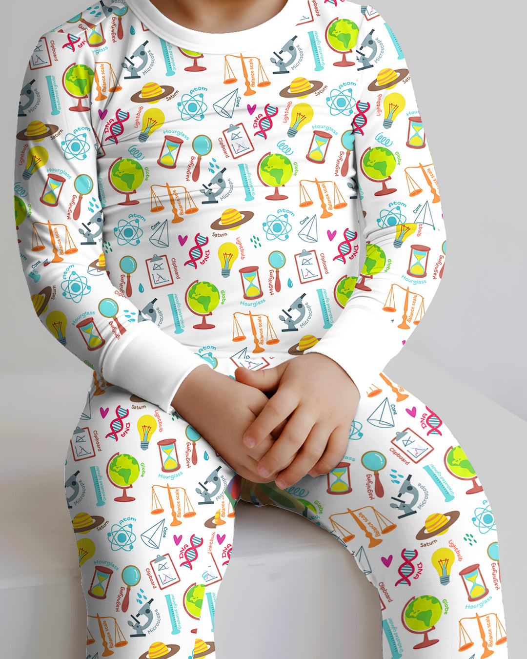 Template Bamboo Two Piece Long Sleeve Pyjamas Set
