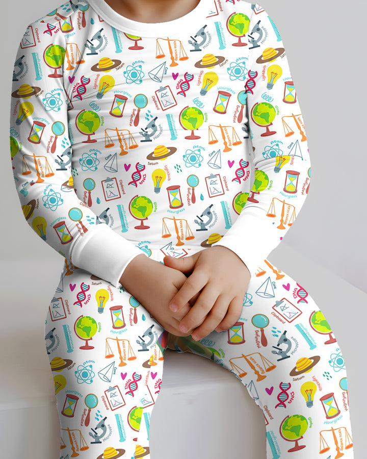 Template Bamboo Two Piece Long Sleeve Pyjamas Set