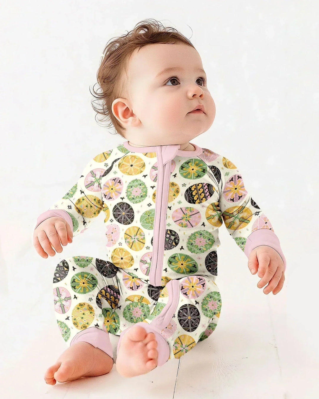 Pysanky Eggs Family Matching Bamboo Convertible Zippy