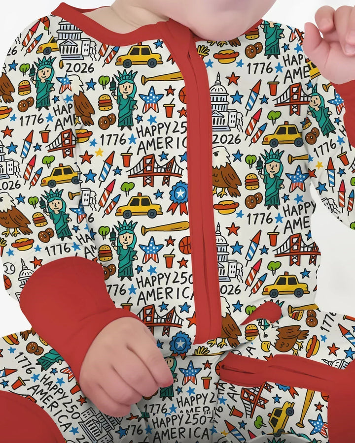 Doodle America 250th Anniversary Family Bamboo Convertible Zippy