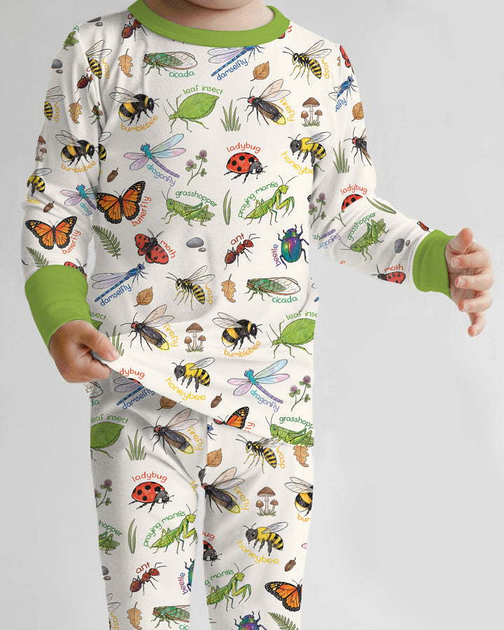 Template Bamboo Two Piece Long Sleeve Pyjamas Set