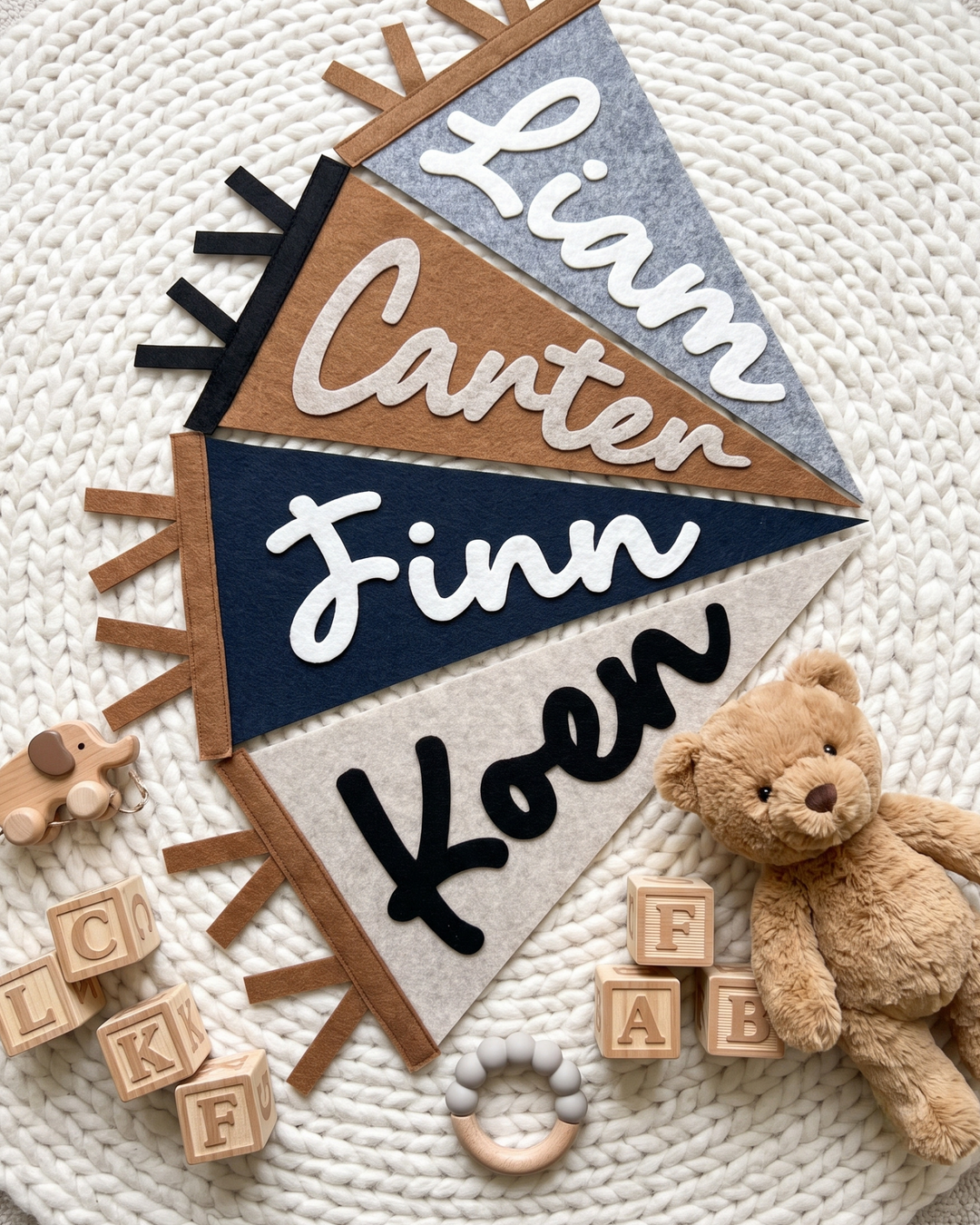Baby Name Custom Pennant