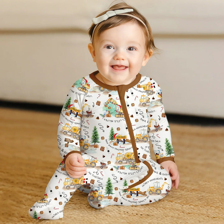Construction Christmas Cookie Bamboo Convertible Zippy