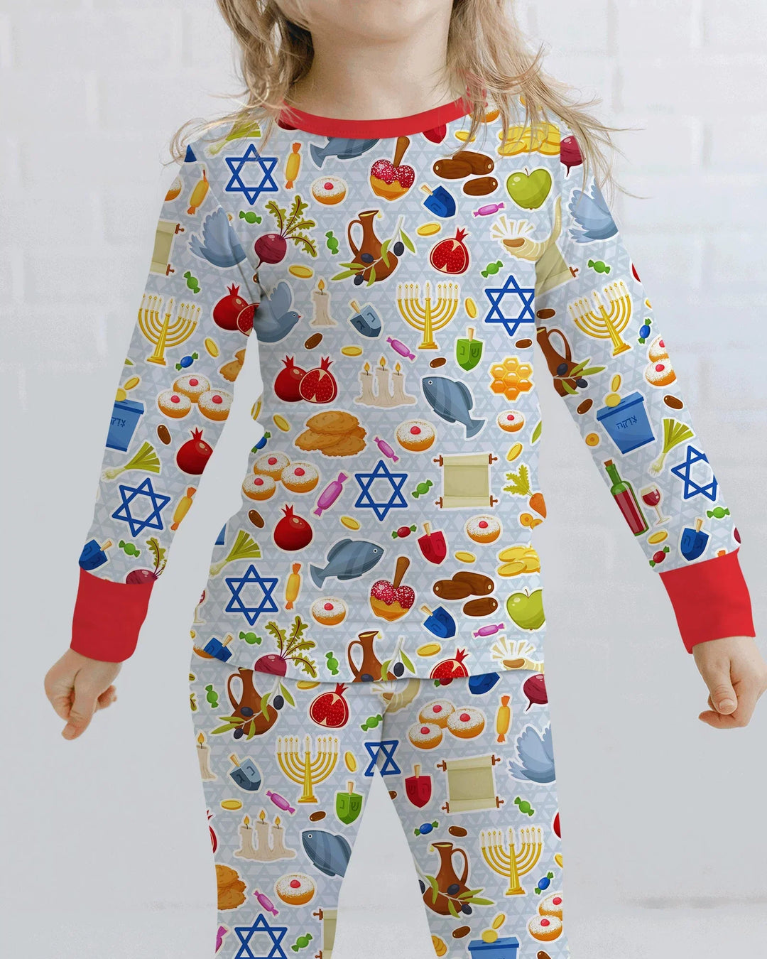 Shana Tovah Bamboo Two Piece Long Sleeve Pajama Set