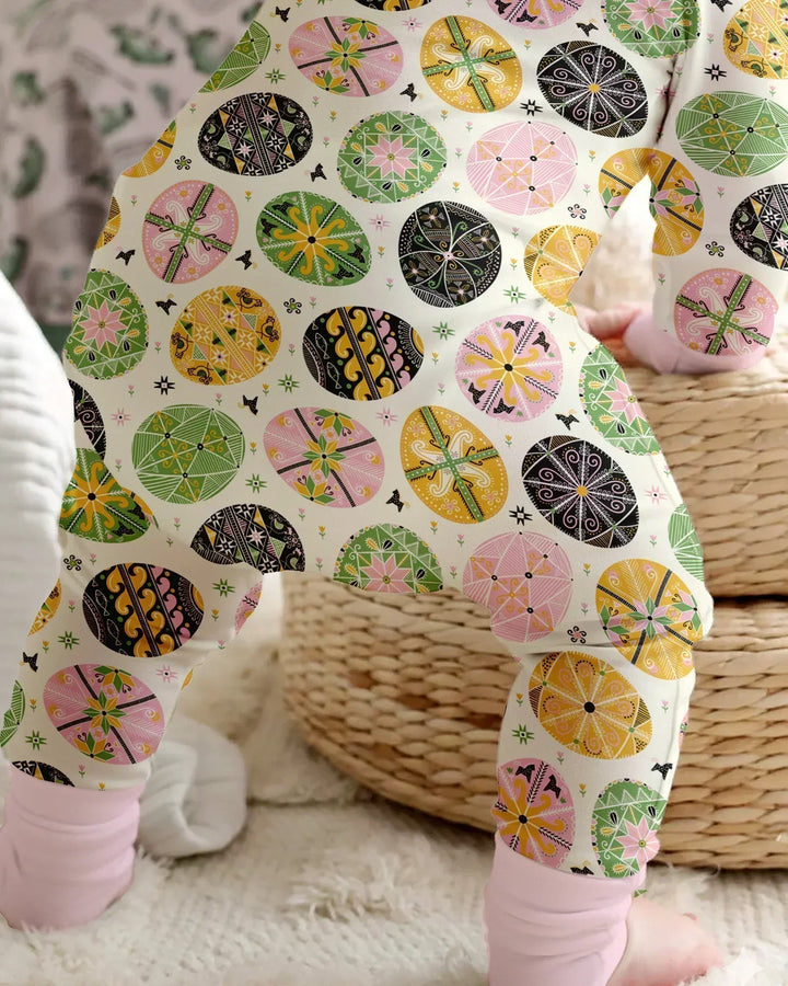 Pysanky Eggs Family Matching Bamboo Convertible Zippy