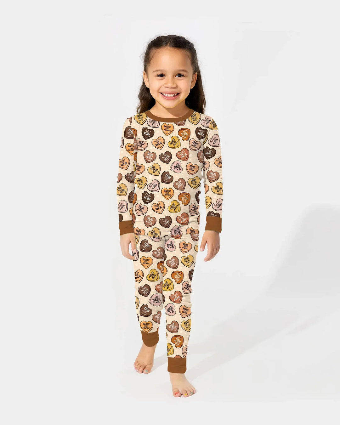 Black Month History Family Matching Bamboo Two Piece Long Sleeve Pajama Set