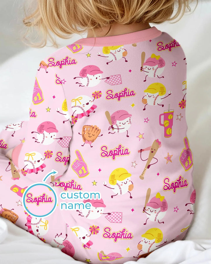 Baseball Mama and Mini Matching Bamboo Convertible Zippy