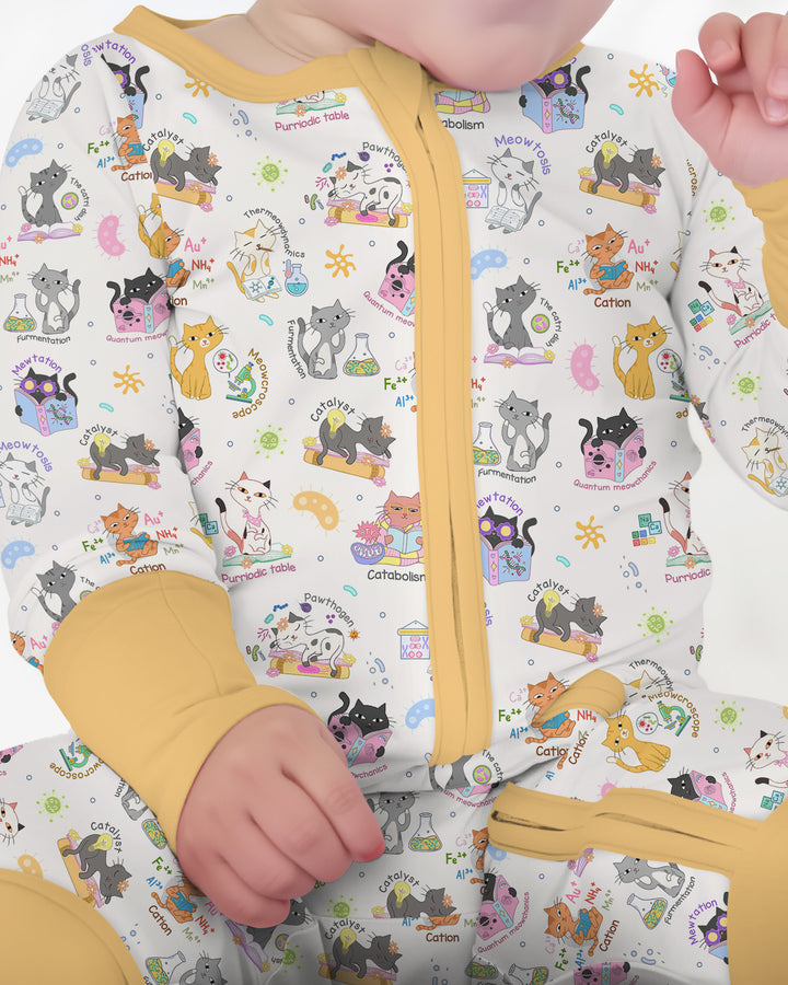 Funny Cat Love Scientist Bamboo Convertible Zippy